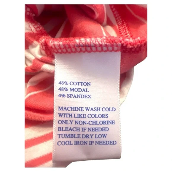 Southern Tide women’s long sleeve‎ pullover stretch size large orange white hood - Picture 5 of 5